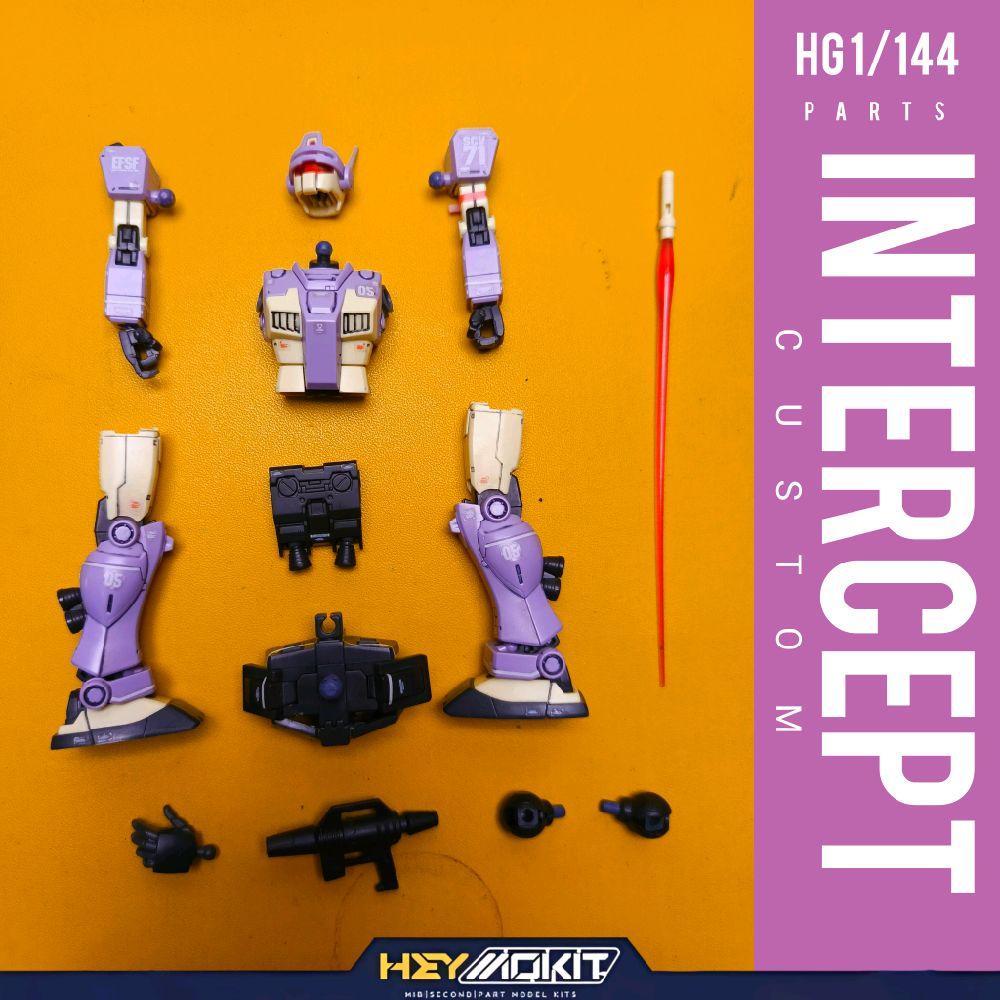 HG 1/144 GM INTERCEPT CUSTOM BANDAI GUNDAM PART PARTS HEAD MASK TORSO BODY CHEST WAIST SKIRT LEGS LE