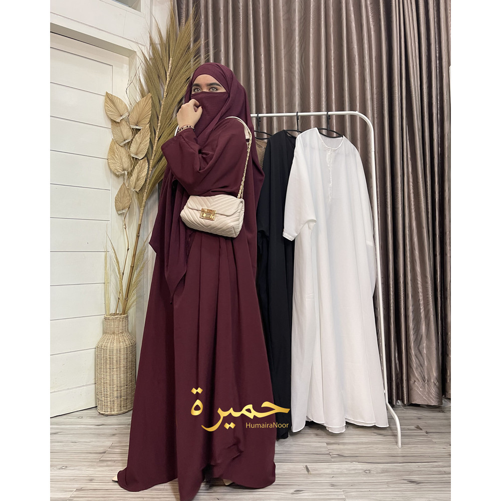 BAJU MUSLIM JUMBO SYARI MAXY DRESS SYARI / BAJU GAMIS ABAYA BATWING WOLFIS / GAMIS SYARI