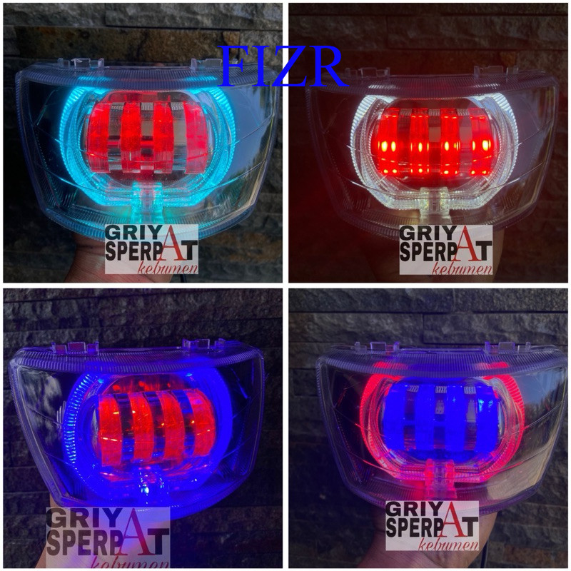 LAMPU DEPAN FIZR F1ZR VEGA R LAMA BILED BILLED PROJIE LED