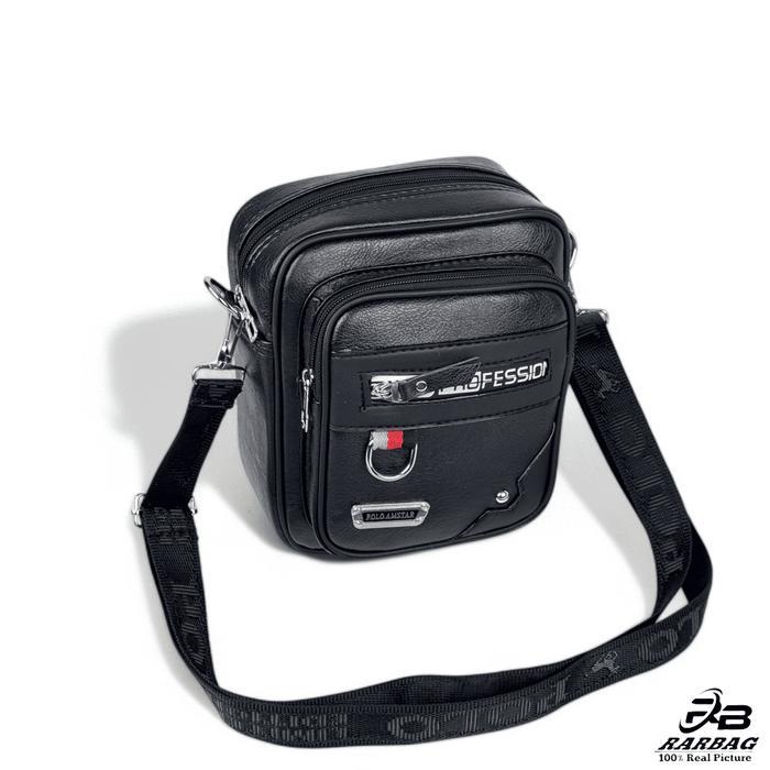 Tas Pria Tas Selempang Kulit Sintetis Pria Wanita Original Polo Amstar Multikompartemen tali bisa di