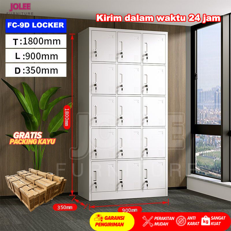 JOLEELoker Besi 1-24 pintu Loker multi pintu lemari multi pintu loker multi pintu loker kolam renang