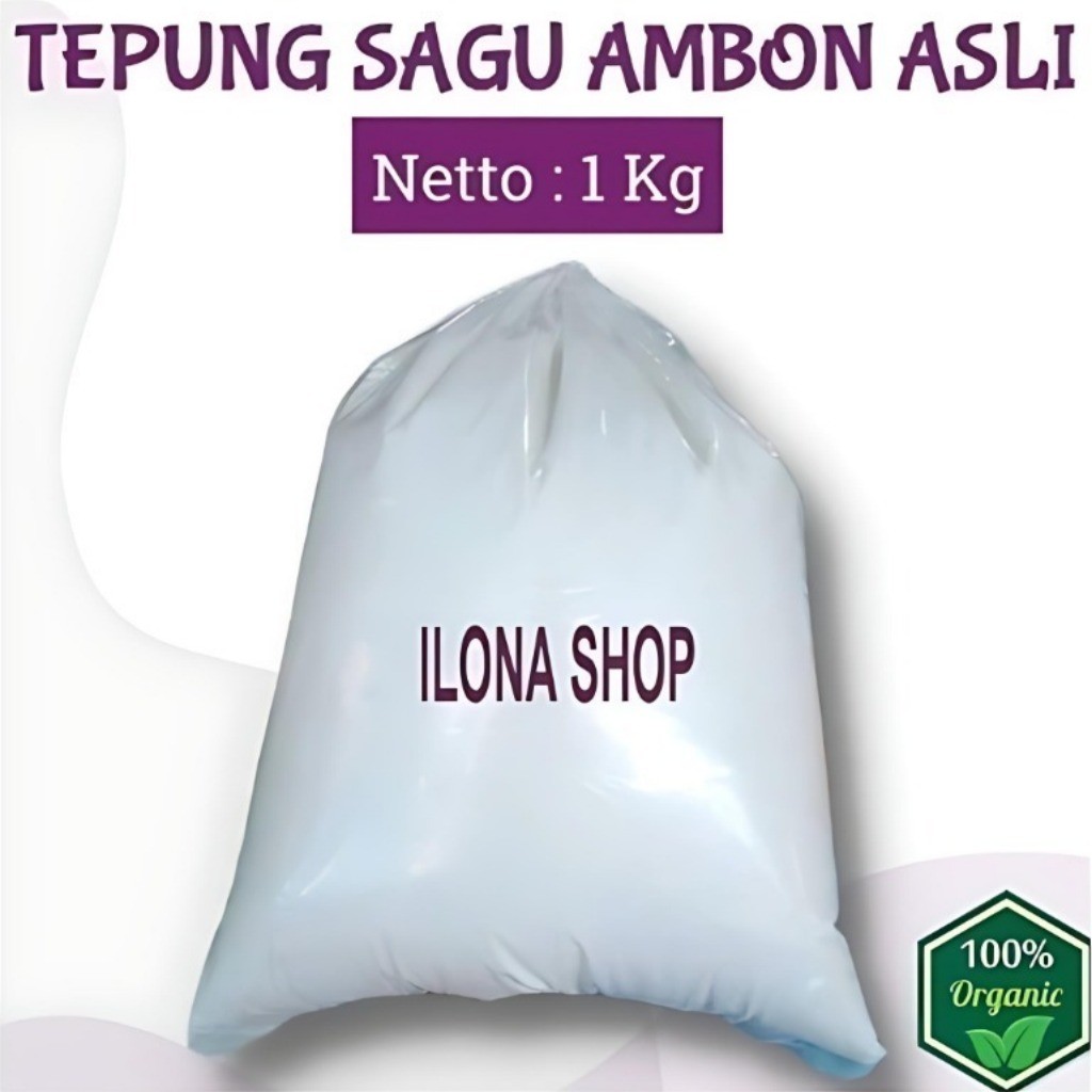 TEPUNG SAGU AMBON ASLI 1 KG KUALITAS BAGUS