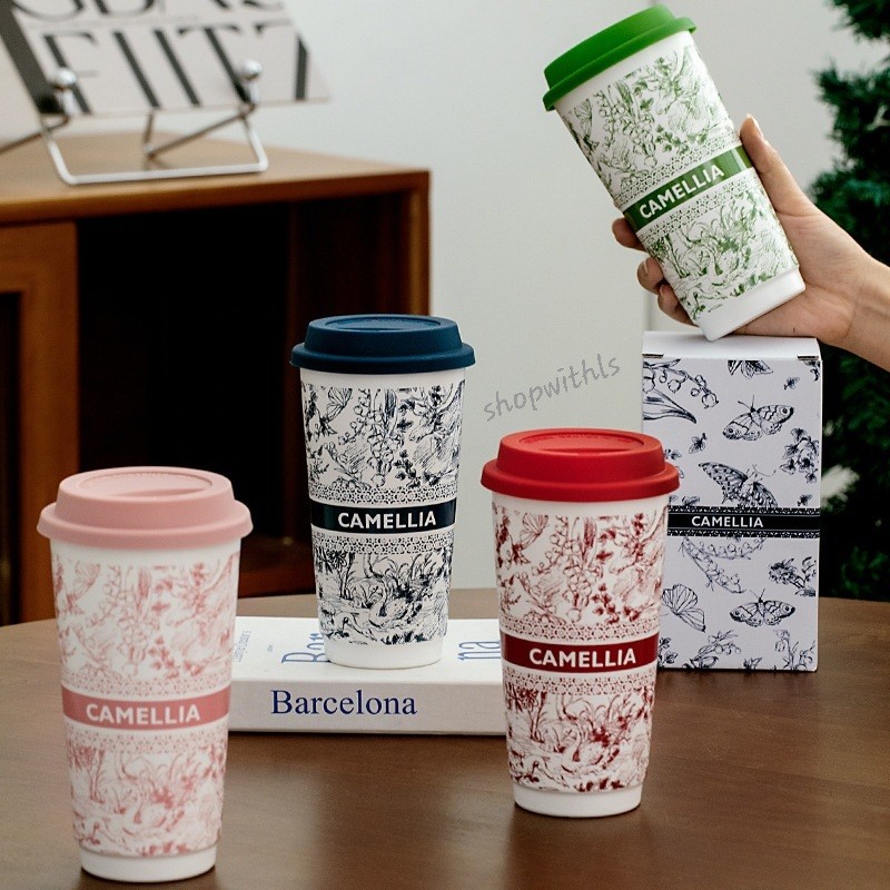 TERLARIS CAMELLIA CUP (CERAMIC) / Gelas Kopi Estetik/Gelas Keramik Estetik/Aesthetic Glass/Home Cafe