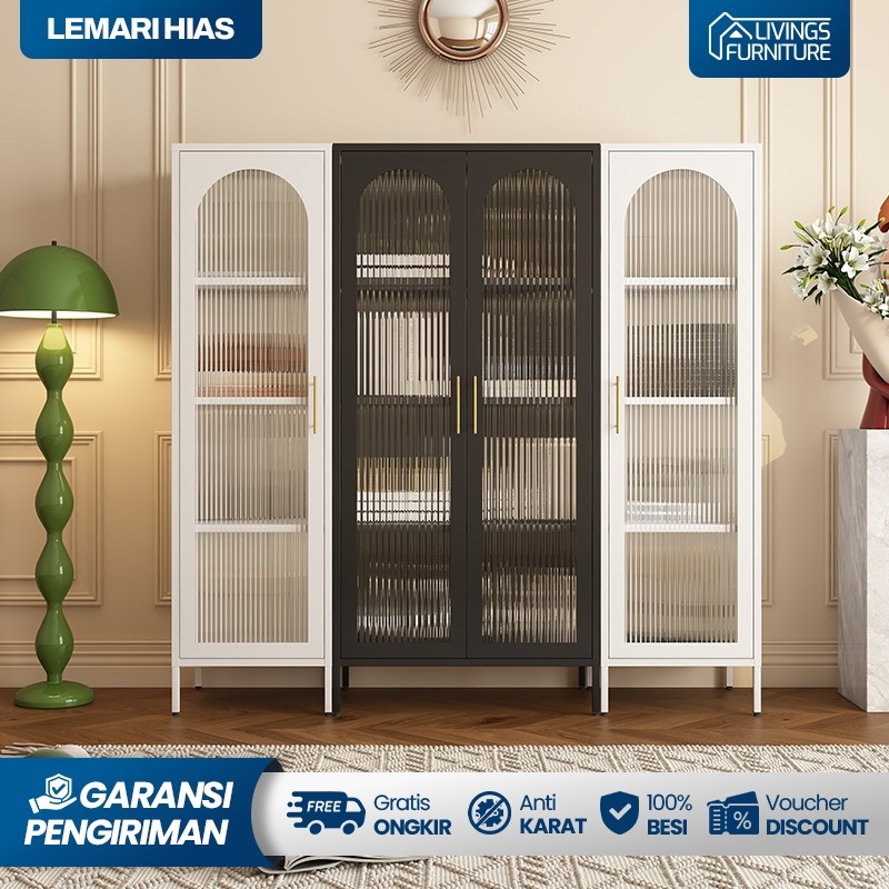 Lemari Pajangan Ruang Tamu Lemari Tas Lemari Buku Lemari Hias Bufet Modern Lemari Display Aesthetic