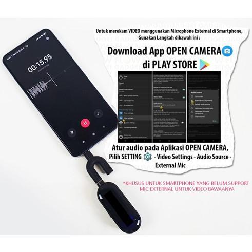 Microphone Mic Clip On Wireless 2.4G PRANK VLOG untuk Smartphone HP