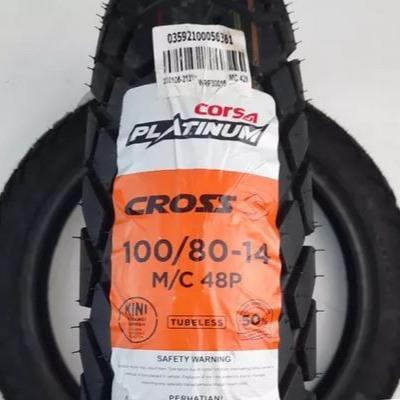 Ban Motor Corsa Cross S Ring 14 Semi Trail 100/80 110/80 Tubeless FREE Pentil - 100/80-14