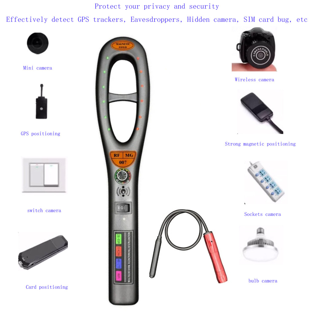 Wireless GPS Signal Detector Anti Eavesdropping Device Detector GPS Tracker Detector HK809  007