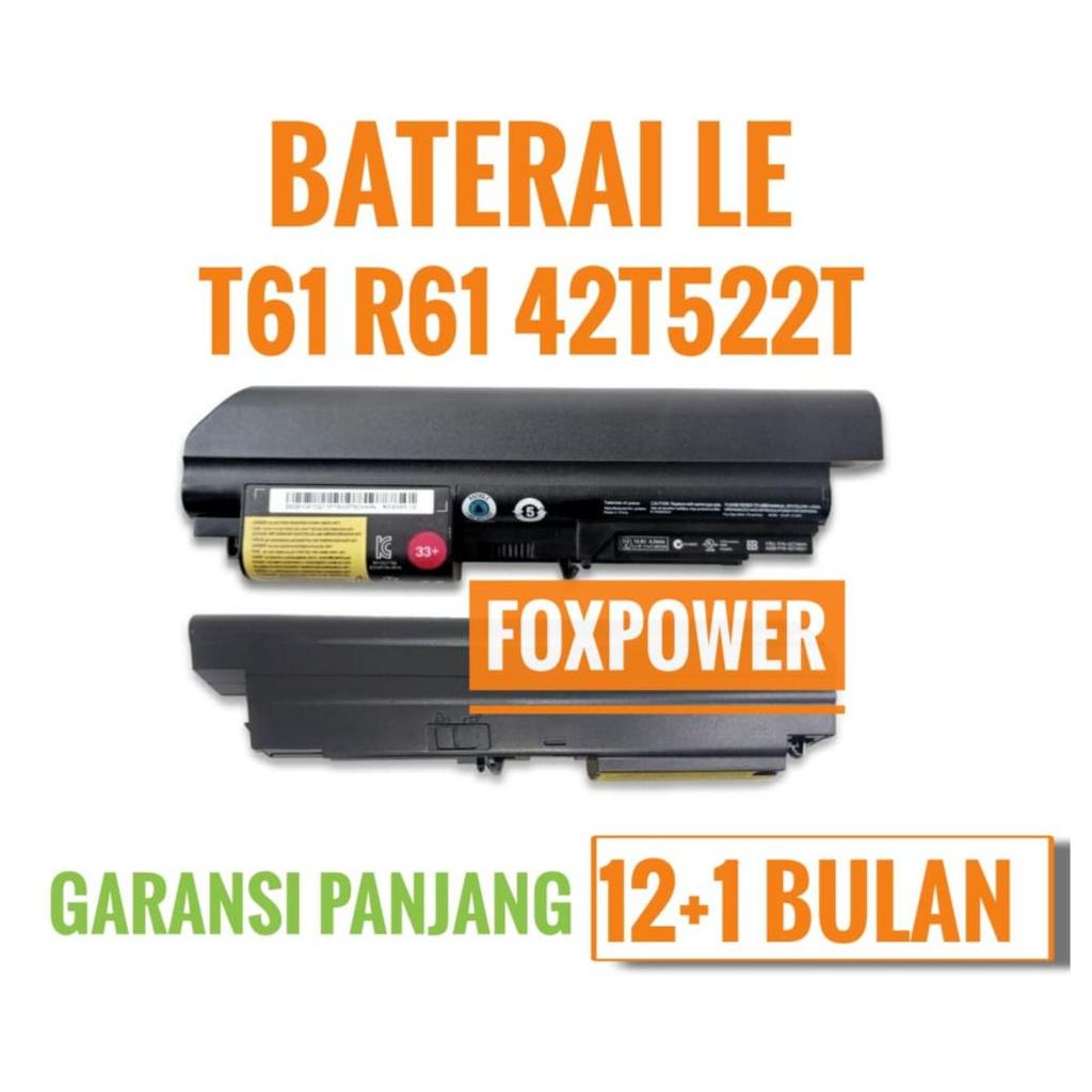 Baterai laptop Lenovo Thinkpad T61 R400 T400 R61 SL400 ori