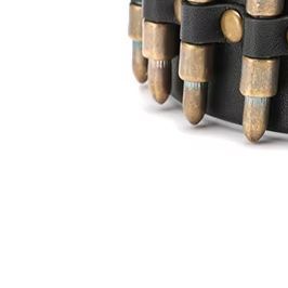 Fashion New Bronze Bullet Belt Metal Belt Men And Women Punk Hardware Jeans Belt Y2K Belt Designer B