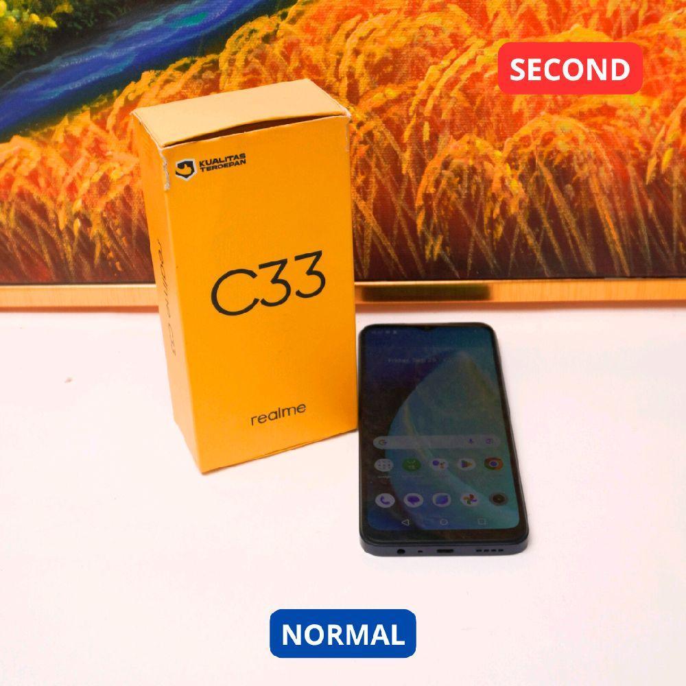 REALME C33 3/32 GB HP SECOND ORIGINAL SINAR MUTIARA CELL