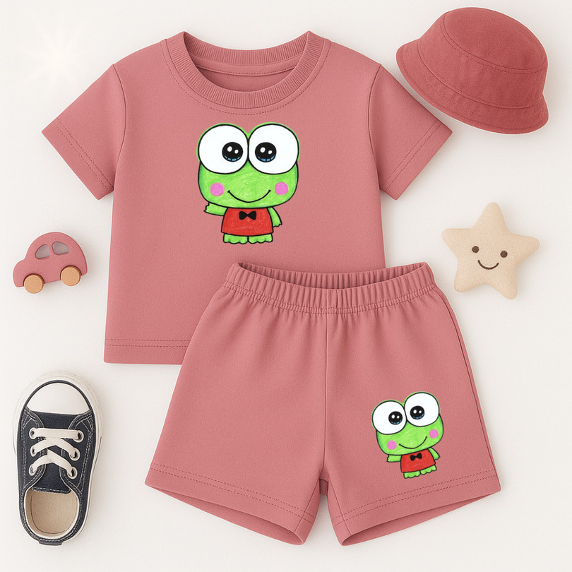 Setelan Baju Celana Anak Perempuan Bahan Katun Umur 2-12 Tahun - KodokLucu