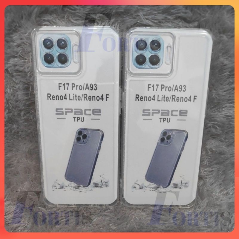 FLASH Casing Transparan OPPO RENO 4F/RENO 4 LITE Case Clear Bening Transparan Pro Camera+ pelindung 