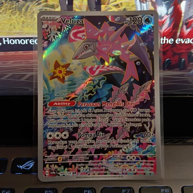 Veluza AR 140/132 SV4s Pertemuan Paradoks Kartu Pokemon TCG Original Indonesia