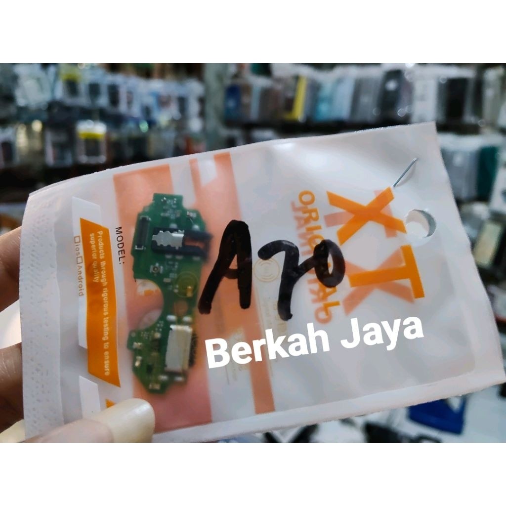 FLEXIBLE ORI + IC INFINIX ITEL A70 CONECTOR CAS + MIC + CON HF / PAPAN CAS