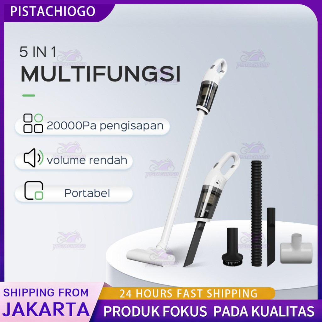 3 IN 1 Vacum Cleaner Penyedot Debu Cordless Portable  20000Pa Mini Penyedot Debu