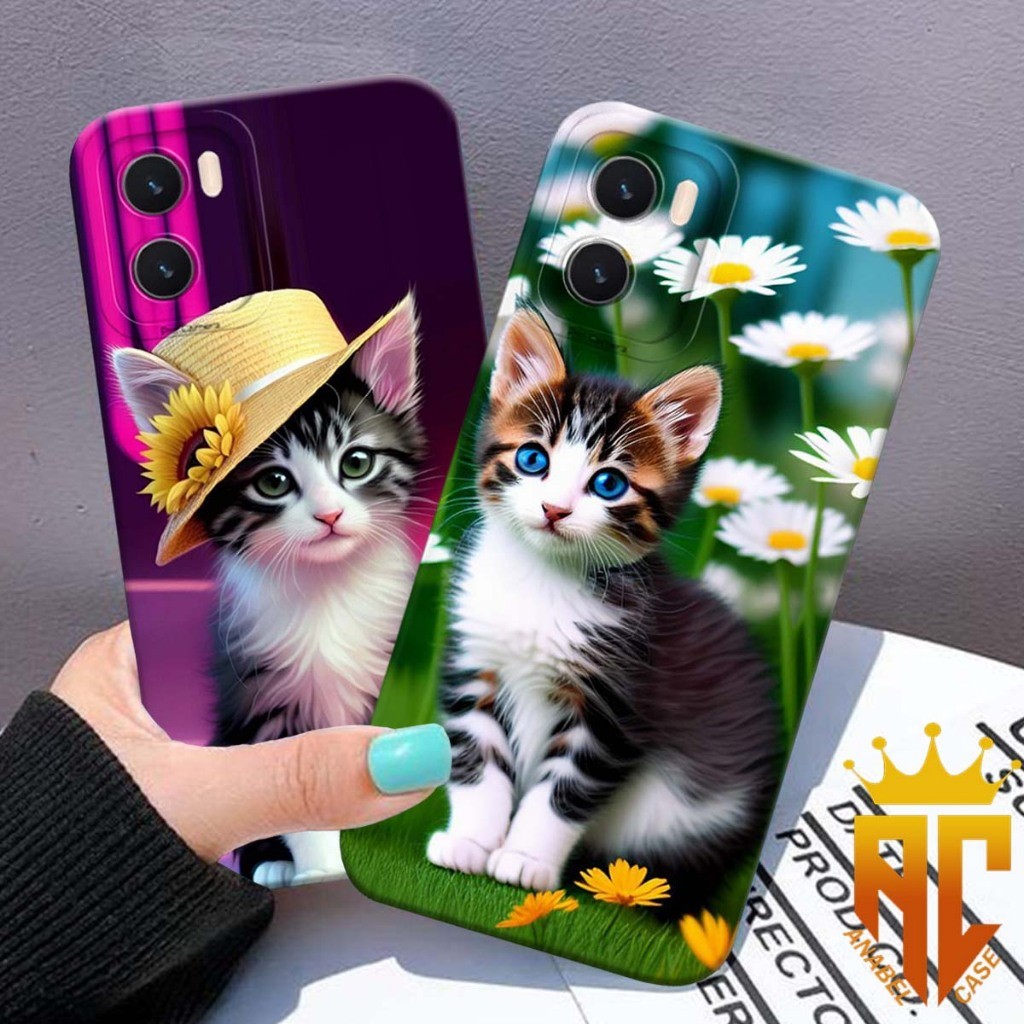 Case VIVO Y15S/Y01/Y15A/Y01A Motif Kucing - Case Keren - Case Cute - Case Aesthetic - Case Anabul - 