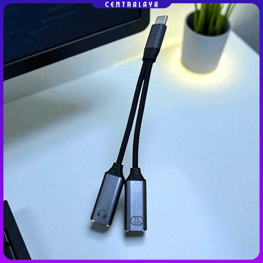 Kabel OTG 2in1 USB Type C Male to Lightning Type C Charging - DG21