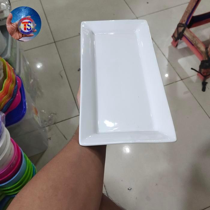 Piring Saji Keramik Midas | Piring Saji Persegi Panjang 30x15