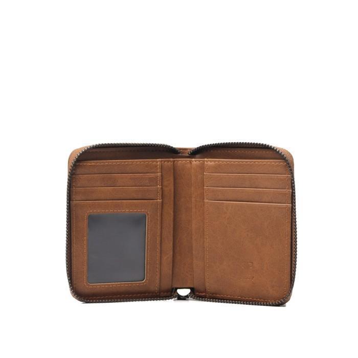 promo  -Dompet Pria Wanita Troy Classic Avero Horo Bahan Kulit - Horo Coklat