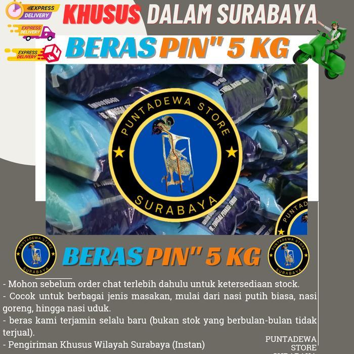 Beras Pin Pin 5kg Murah | beras pinpin 5 kg premiu instan surabaya | Beras termurah 5kg