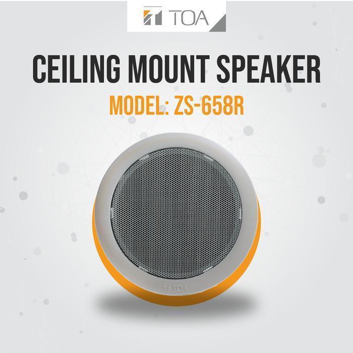 Ceiling Speaker TOA Speaker Pengeras Suara Plafon  Type ZS-658R Speakers  TOA ZS 658R