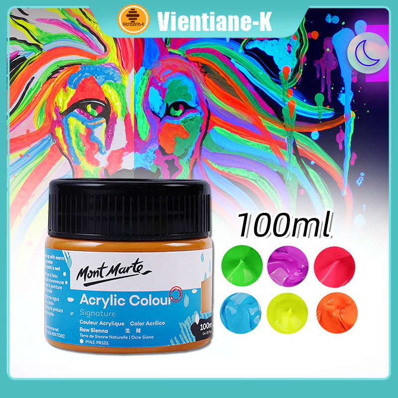 100ml Cat Akrilik / Glow In The Dark Paint / Luminous Paint