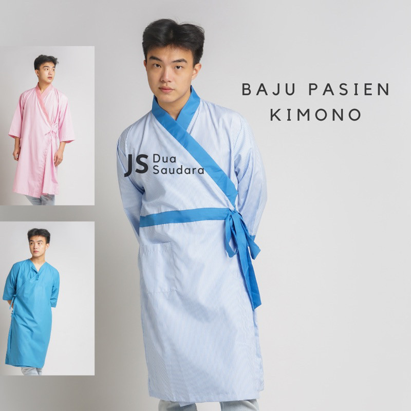 S2_PROMO_baju pasien kimono / baju kimono / baju pasien / jubah pasien _BAGUS