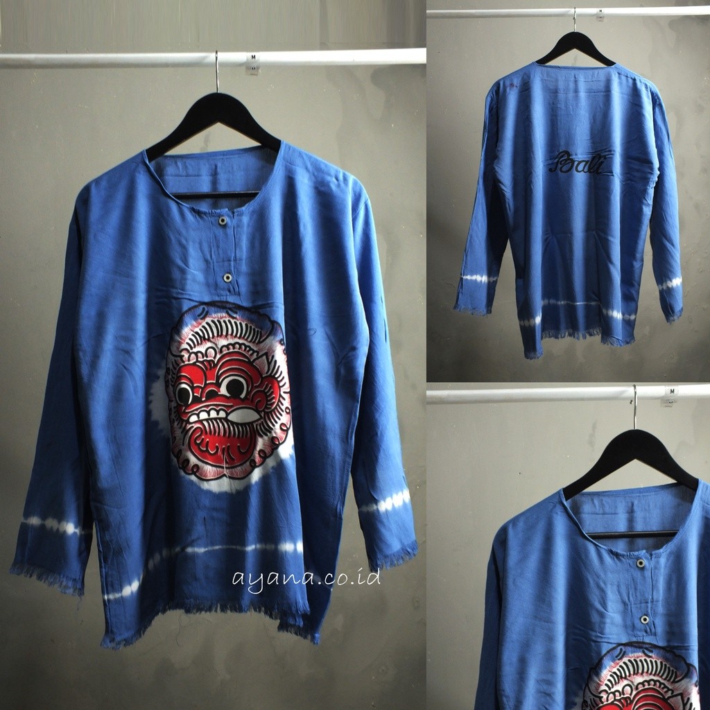 Sf01 - Ayana - Baju bali lengan panjang premium - baju barong bali - kaos bali pria wanita - bahan k