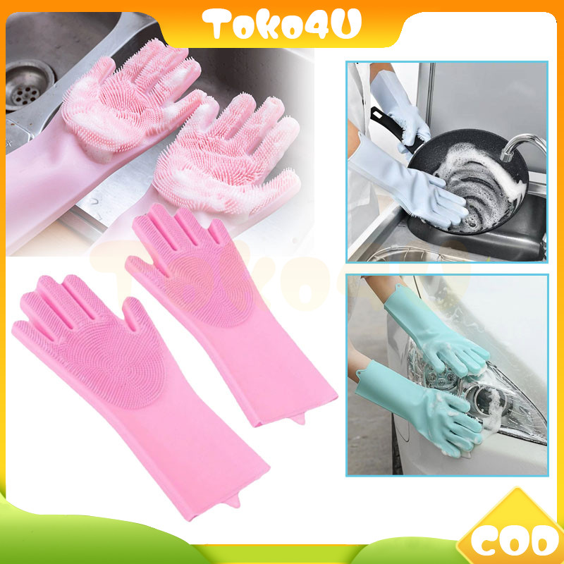 sarung tangan cuci piring magic silicone /sarung tangan cuci piring silikon/sarung tangan cuci pirin