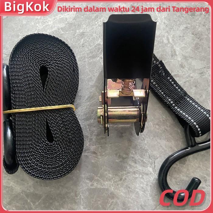 5/10 Meter Tali Krek Sound Tali Pengikat Kargo Tali Pengikat Sabuk Truk/Rachet Tie Down/Webbing Carg