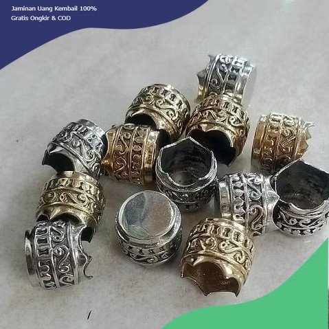 Promo  Ornamen ring  besi alpaka gelang ukir model 01