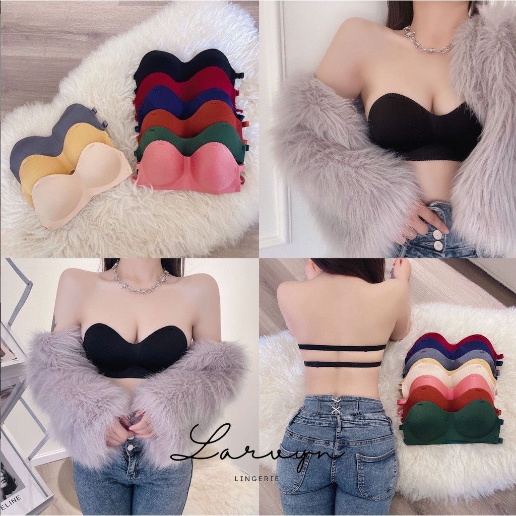 [ LARVYN LINGERIE ] BH Fashion Korea Bra Push-up Strapless Tanpa Tali Anti Slip Gaya Sexy