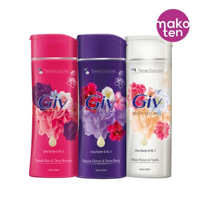 Giv Perfume Collection Beauty Body Wash 250ml (BOTOL)(BUKAN REFFIL)