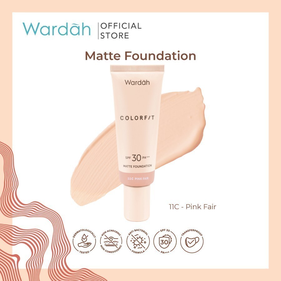 Wardah Colorfit Matte Foundation Colorfit Series