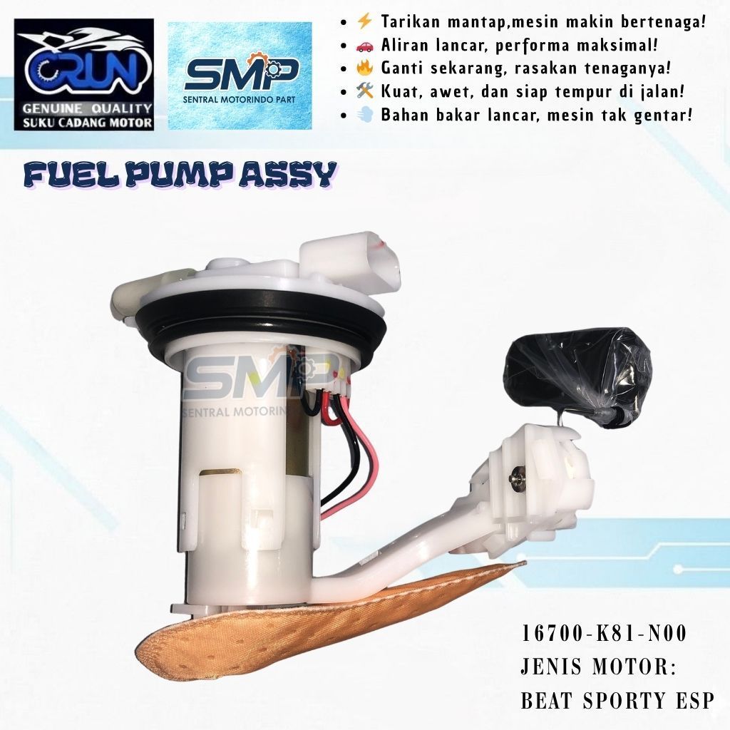 16700-K81-N00 CRUN Fuel Pump Assy Honda Beat Sporty ESP K81 Scoopy ESP K93 16700-K81-N01