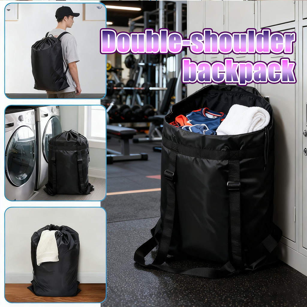1PC laundry bag besar jumbo / tas ransel tempat baju bepergian /laundry bag jumbo tebal Tahan lama