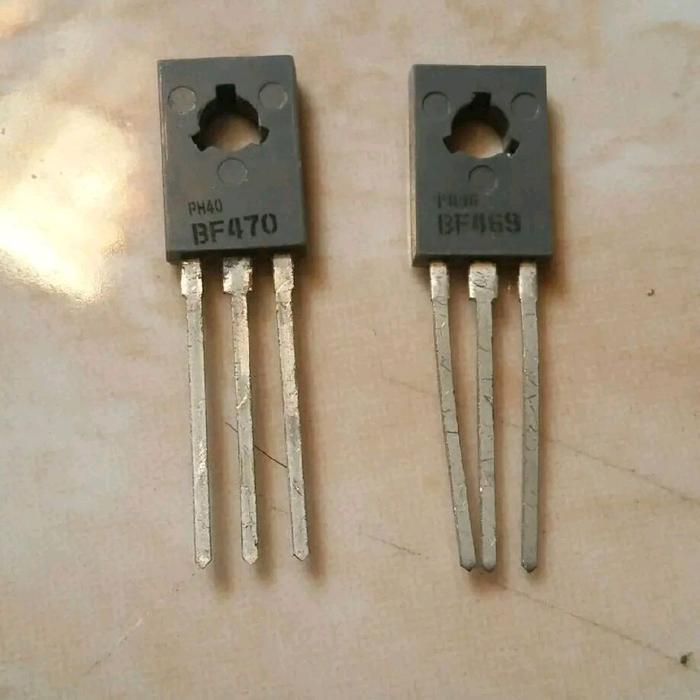Transistor BF 469 F469 BF469 BF 470 F470 BF470 abu-abu ori Philips BERKUWALITAS...