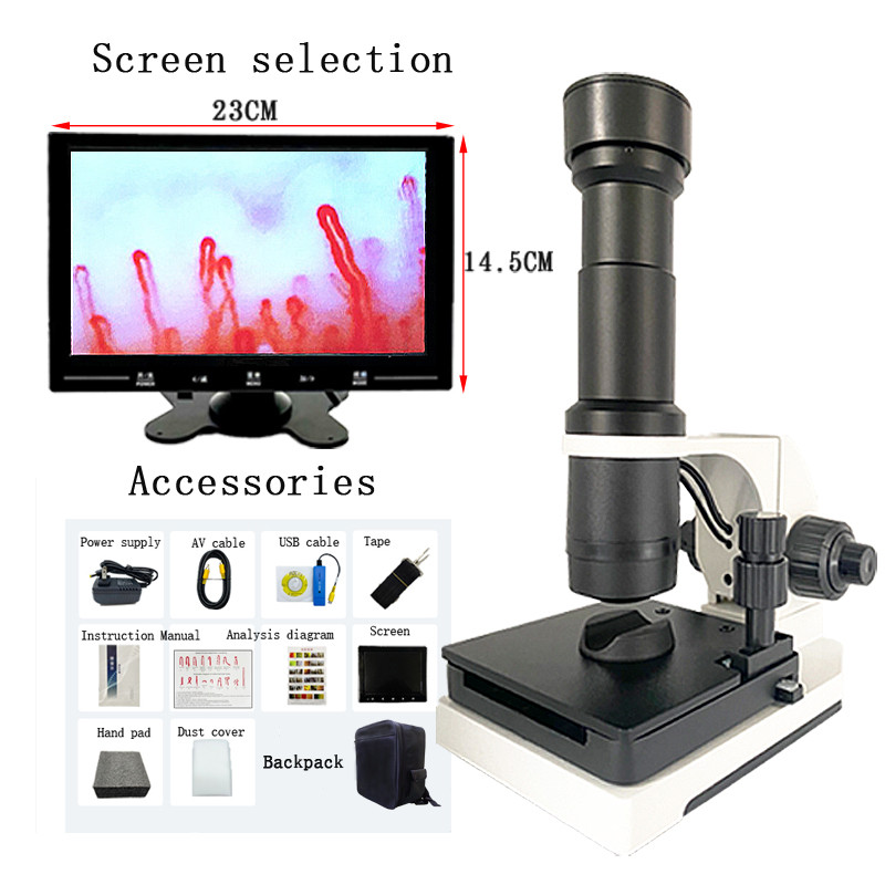 Profesional Nailfold Capillary Microcirculation Detector Blood vascular HD gital Microscope TV AV US