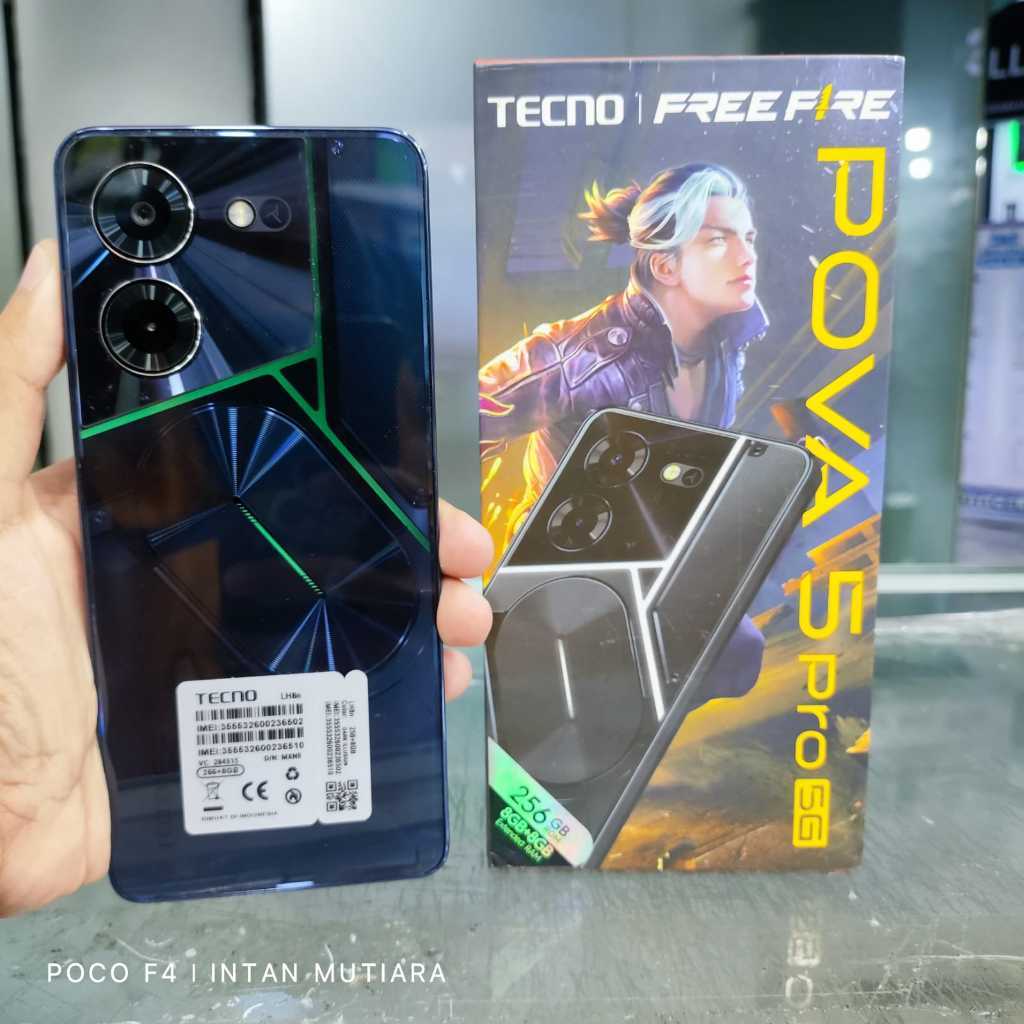 Tecno Pova 5 Pro Ram 8 Rom 256GB  Second Resmi Gadget Style Store