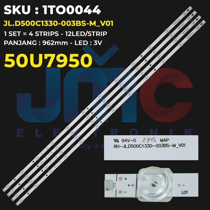 Backlight TV 50 Inch 50U7950 JL.D500C1330-003BS-M_V01 Elmatu JMCPart