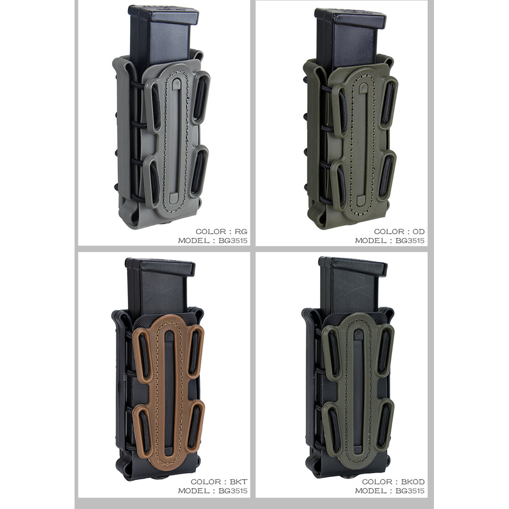 IDOGEAR  Magazine Pouches  Fastmag Belt Clip plastic molle pouch bag 9mm softshell G-code Pistol Mag