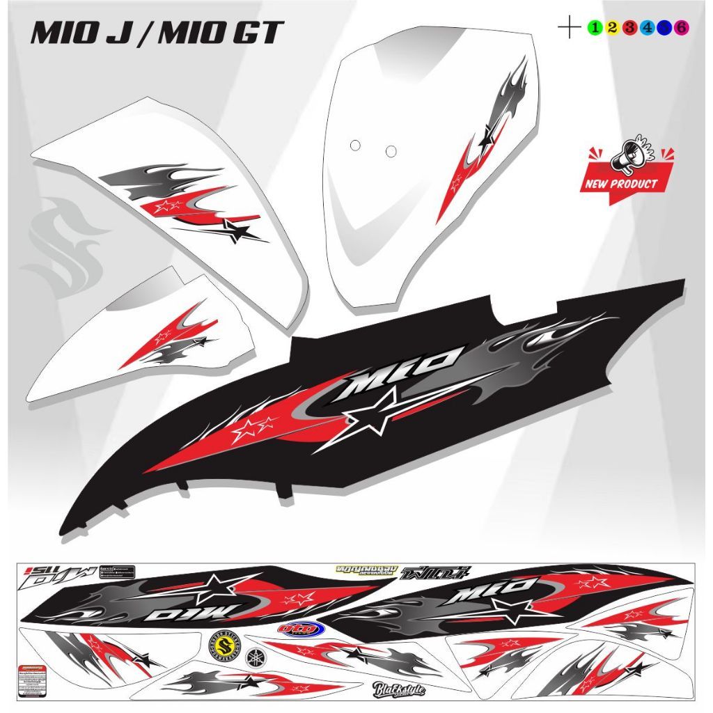 VARIASI POLET / STIKER MIO J STRIPING MIO GT VARIASI STIKER MIO J