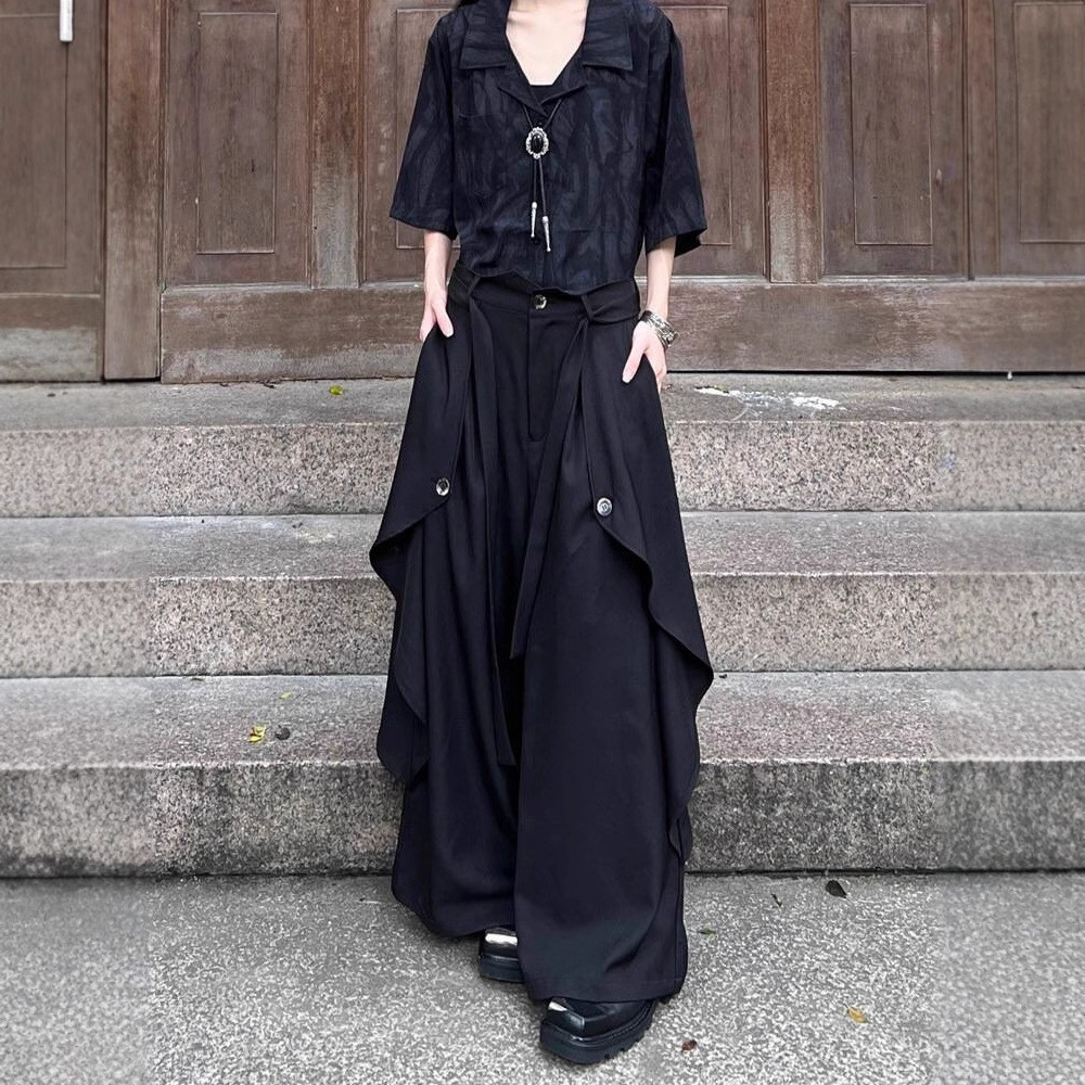 Yohji Yamamoto Celana Sembilan Titik Prajurit Bela Diri Tidak Teratur