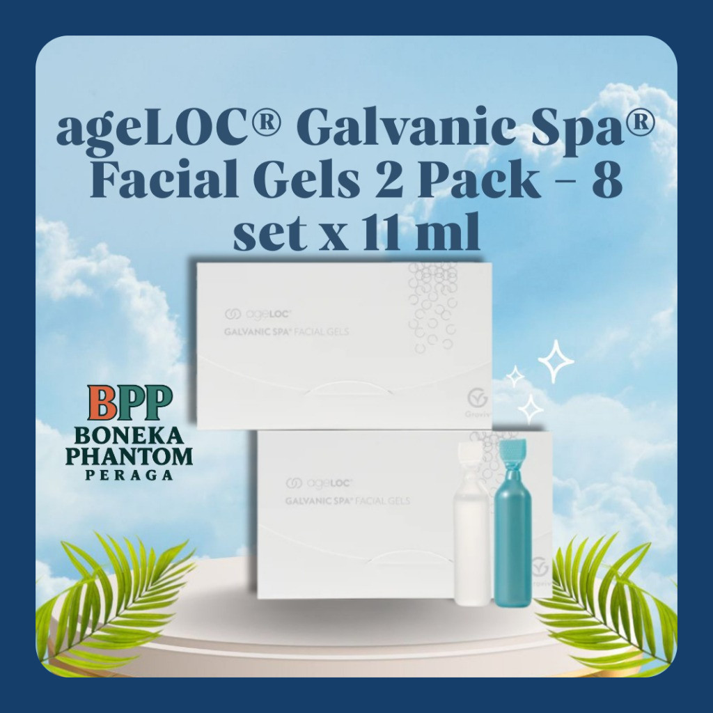 Nu Skin ageLOC Galvanic Spa Facial Gels 2 Pack – Serum Anti Aging & Pencerah Kulit Original