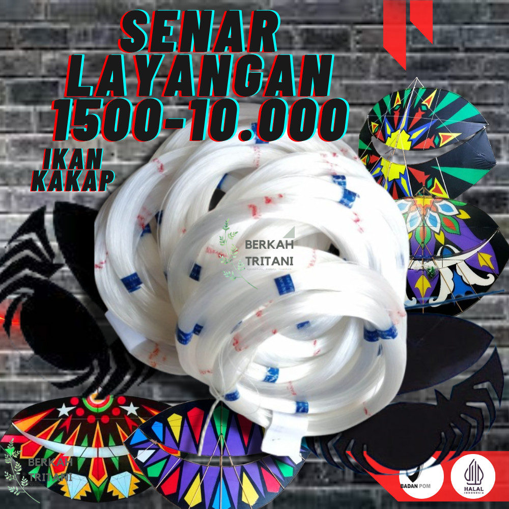 SENAR LAYANGAN CAP IKAN KAKAP UKURAN 1500-10.000 UKURAN BESAR