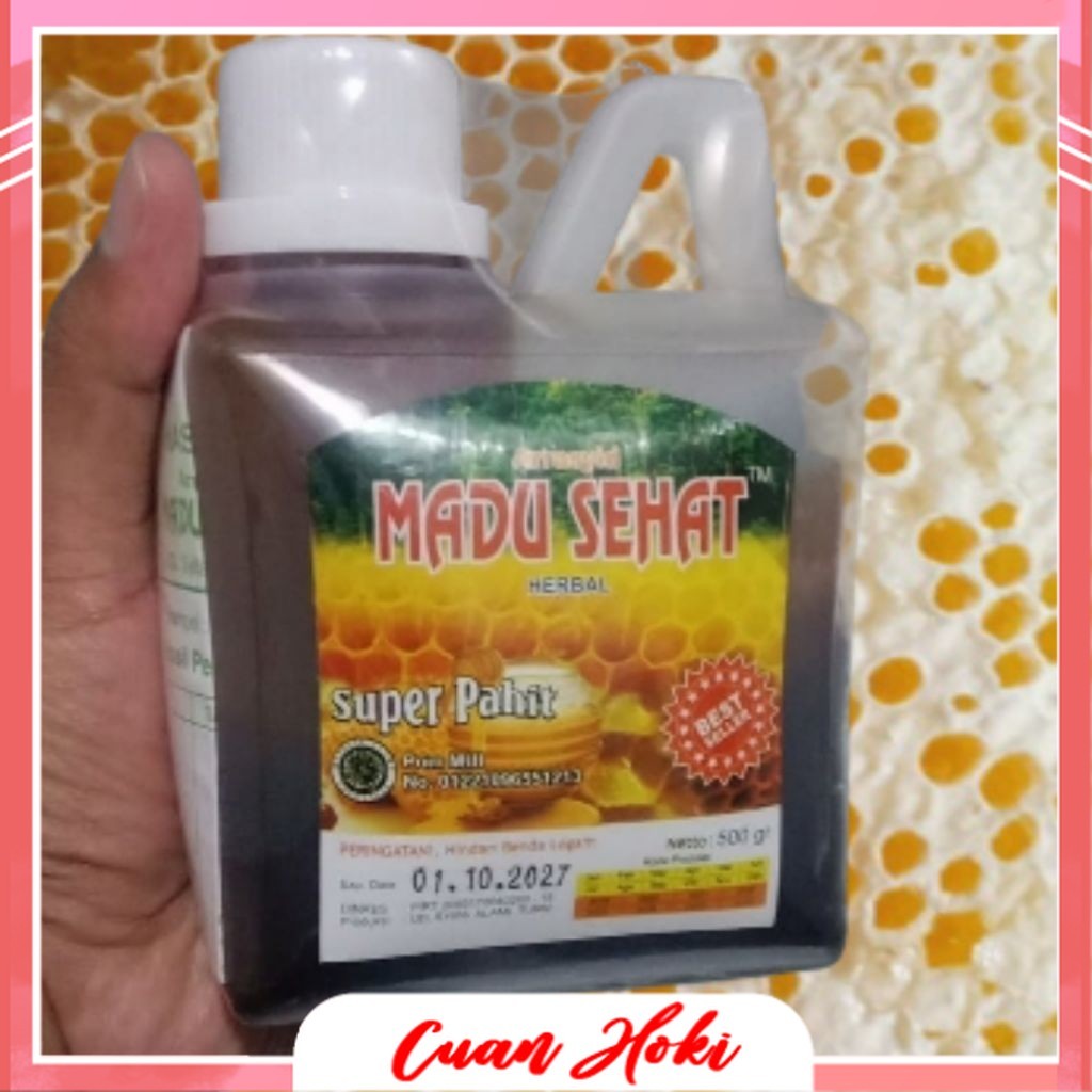 Cuan Hoki Madu Super Pahit 500gr Madu Asli Murni Arrasyid Madu Sehat Herbal (M.O.S)