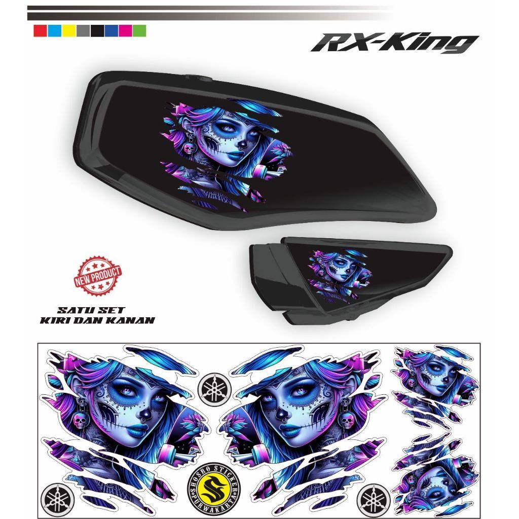 STICKER VARIASI RX KING / STRIPING MOTOR /  STIKER RX KING / VARIASI MOTOR