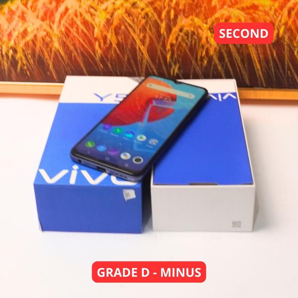 VIVO Y51 2020 8/128 GB GRADE D - MINUS HP SECOND ORIGINAL SINAR MUTIARA CELL