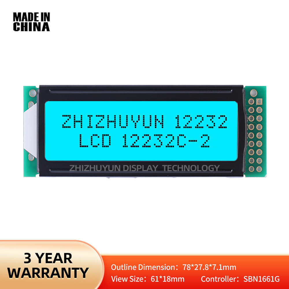 Lcd12232C-2 Module Ice Blue Gray Film With Black Letters 12232 say Screen LCM say Module 122*32 Stab