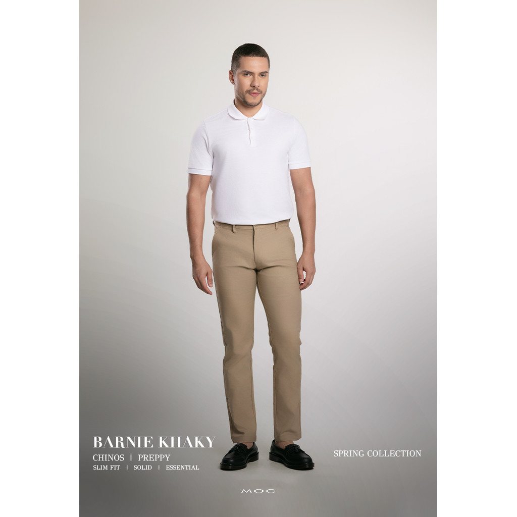 MOC Celana Panjang Chinos Pria Slim Fit BARNIE-KHAKI